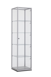 Vitrine H198,4 x L50 x P50 cm - Aluminium
