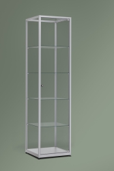 Vitrine H198,4 x L50 x P50 cm - Aluminium
