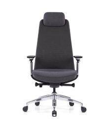 Khan - Chaise de bureau haut dossier avec appui-tête