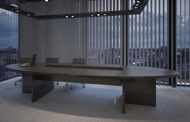 Table de conférence Ellipse - 420 x 138 cm