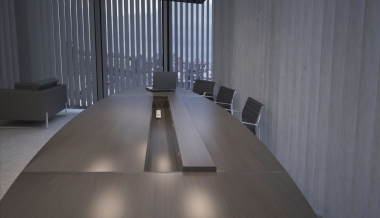 Table de conférence Ellipse - 420 x 138 cm