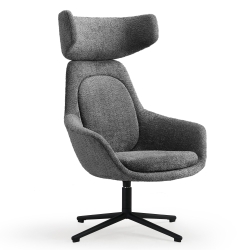 Fauteuil met hoofdsteun en armleuningen