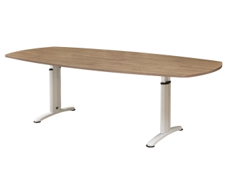 Ovale vergadertafel Double-T - 240x120cm