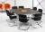 Table de réunion/Bureau Quartet Alu - 160x160cm 856