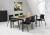 Table de réunion/Bureau Quartet Black - 200x100cm 2501