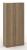 Armoire haute STRATEO - H200 x L90 x P42 cm - Chêne Halifax 39665