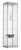 Vitrine H198,4 x L50 x P50 cm - Aluminium 78684