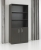 Armoire semi-ouverte STRATEO - H200 x L90 x P42 cm - Chêne anthracite 78558