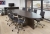 Table de réunion STRATEO - Ellipse - L420 x 138 cm - Chêne anthracite 78568