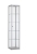 Vitrine H198,4 x L40 x P40 cm - Aluminium 78698
