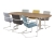 Table de réunion ovale Double-T - 240x120cm 61886