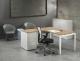 L-bureau met ladenblok Quartet White - 180/80 x 60/80cm 