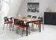 Table de réunion/Bureau Quartet Black - 200x100cm
