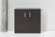 Armoire basse STRATEO - H85 x L90 x P42 cm - Chêne anthracite