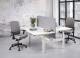 Duo de bureaux réglables par manivelle 160x80cm