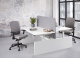 Duo de bureaux réglables par manivelle 120x80 cm