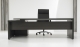 STRATEO directiebureau - B230 x D172 cm - Antraciet Eik
