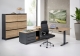 Bureau de direction assis/debout CADRA - L224 x P180 cm
