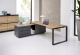 Bureau de direction CADRA avec retour - L224 x P180cm