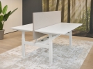 Akoestische tussenwand t.b.v. duo bench (4cm dik) uit voorraad leverbaar