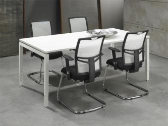 Table de réunion/Bureau Quartet White - 200x100cm