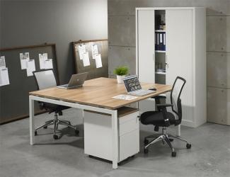 Table de réunion/Bureau Quartet White - 160x160cm