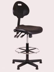 257 - Werkstoel hoog Zwart/Nylon
