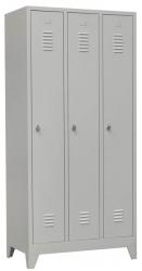 Armoire vestiaire - 3 portes (H180xL89xP50cm)