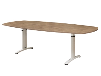 Table de réunion ovale Double-T - 240x120cm