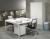 Table de réunion/Bureau Quartet White - 160x160cm 1302