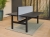 Akoestische tussenwand t.b.v. duo bench met aluminium kader (5 cm dik) incl. magneet set t.b.v. montage 71636