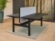 Akoestische tussenwand t.b.v. duo bench met aluminium kader (5 cm dik) incl. magneet set t.b.v. montage